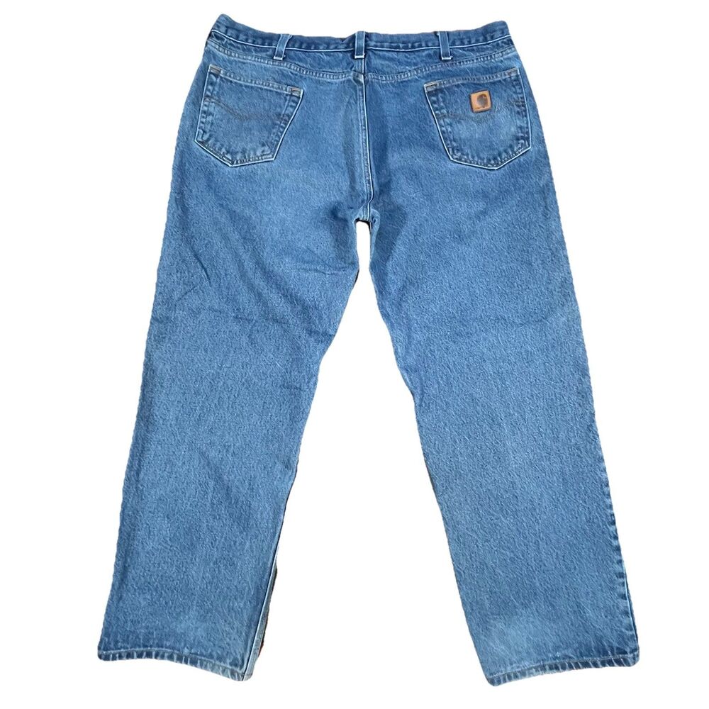 Carhartt B460 Relaxed Fit Jeans 42x30 Blue Denim Workwear